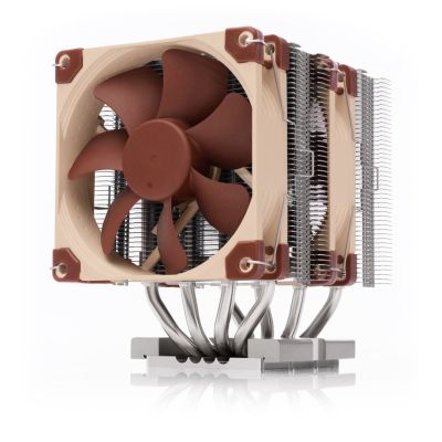 2. Noctua NH-D9 DX-4677 4U Computer Cooling System Processor Air Cooler 9.2cm Aluminum, Beige, Brown