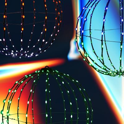 2. HANGING DECORATIVE BALL 168LED RGB 40CM