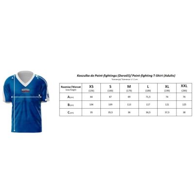 5. MASTERS point-fighting t-shirt (WAKO APPROVED)