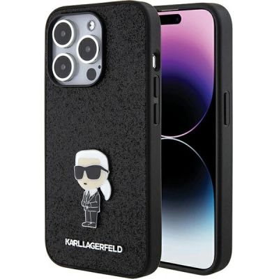 Karl Lagerfeld KLHCP15LGKNPSK iPhone 15 Pro Case - Black