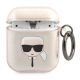 Karl Lagerfeld Glitter Karl's Head Case for AirPods 1/2 - Gold