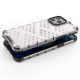 4. Honeycomb Case armor cover with TPU Bumper for iPhone 13 Pro Max blue