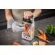 6. GEFU 10761 Manual Grater/Spiralizer Grater with Container Black, Silver