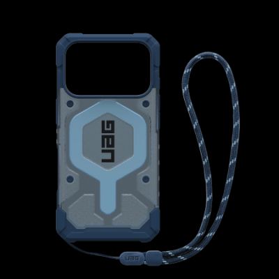 3. UAG Pathfinder Clear MagSafe Bundle Case with Lanyard for iPhone 17 Pro - Blue