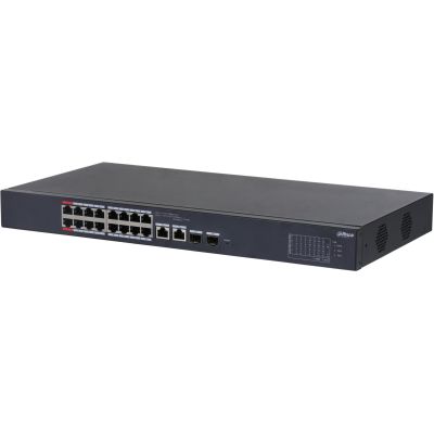 4. Dahua Technology CS4218-16ET-240 - PoE switch 16-port + 2 RJ45/SFP
