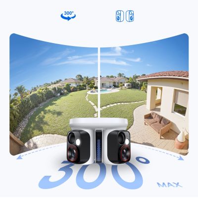 8. Baseus Security X1 Pro Dual Camera 3K Outdoor Camera - White
