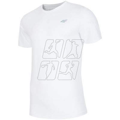 Men&#39;s T-shirt 4f M H4Z18 TSM001 white