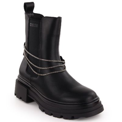 11. Big Star W INT2053 leather ankle boots INT2053