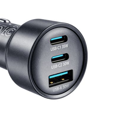 5. Joyroom JR-CCN19 65W 3-in-1 car charger Dark gray