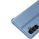 7. Clear View Case cover for Samsung Galaxy A14 flip cover blue