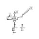 7. LogiLink BP0090 Table Mount 17''-32'' 21KG 3 Monitors Silver