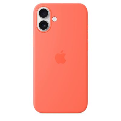 6. Apple iPhone 16 Plus Silicone Case with MagSafe - Tangerine