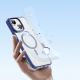 4. Dux Ducis Clin2 case for iPhone 14 Plus magnetic MagSafe cover blue
