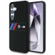 BMW Silicone Middle Tricolor Stripes MagSafe Case for Samsung Galaxy S25 - Black