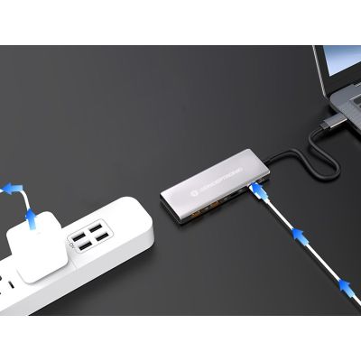 7. Conceptronic HUBBIES15G USB 3.2 Gen 2 (3.1 Gen 2) Type-C Hubs and Hubs 10000 Mbit/s Gray