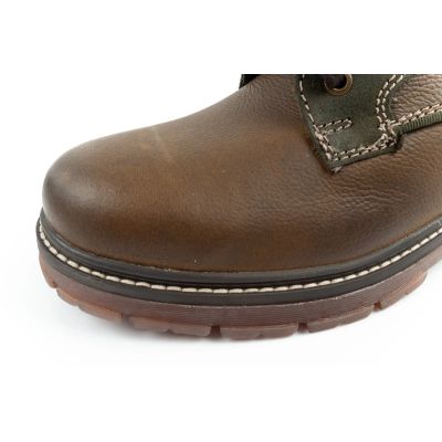 6. Wrangler Allan Mid men's boots Chelsea boots elegant leather green brown
