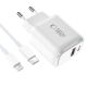 2. Tech-Protect NCA45W-GAN 2-Port 45W Wall Charger - White