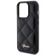 6. Guess Quilted Metal Logo case for iPhone 15 Pro Max - black
