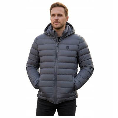 8. Geographical Norway men's jacket AMIGOTAL HOOD DB DGREY MEN 233 DARK GRAY (WZ5179H/GN-GRIS FONCÉ)