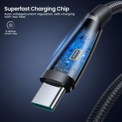 4. Joyroom Pioneer Series SA31-AC6 USB-A / USB-C Cable 100W 1.2m - Black