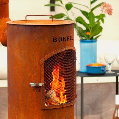 19. Bonfeu Bongiano Sp 3001 garden fireplace black