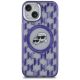 3. Karl Lagerfeld IML Monogram Karl & Choupette Head MagSafe iPhone 15 Case - Purple