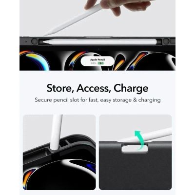 3. ESR Flip Hybrid Case for iPad Pro 11” 5 / 6 / 2024-2025 - Black