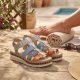 12. Rieker V7904-90 Women's Leather Wedge Sandals