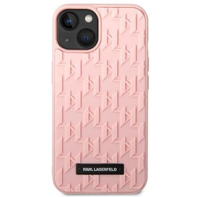 3. Karl Lagerfeld 3D Monogram Case for iPhone 14 Plus - Pink