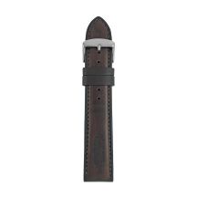 Zeppelin brown leather strap, 22 mm
