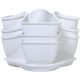 27. VERICAL GARDEN CASCADE HERB POT - WHITE