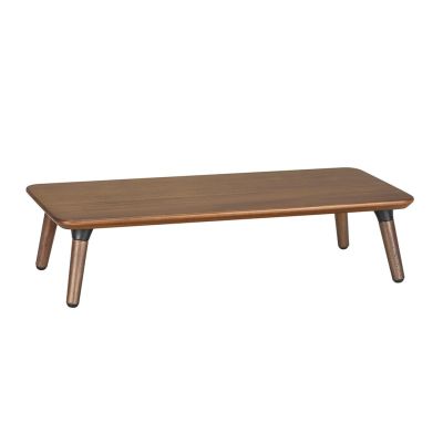 4. Maclean wooden monitor/laptop stand, (500x240x120mm), black walnut, max. 20kg, MC-930