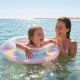 6. SWIMMING RING 90CM RAINBOW GLITTER PURPLE 35644