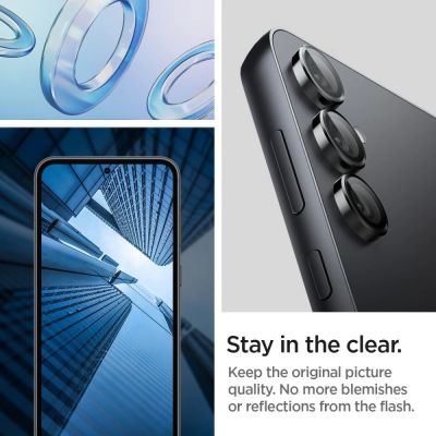 10. Spigen Glas.tR EZ Fit Optik Camera Protector for Samsung Galaxy S23 FE - Black 2 pcs.