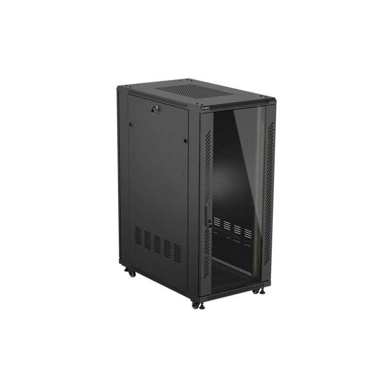 16. LANBERG FLOOR RACK CABINET 19" 27U 600X1000 BLACK