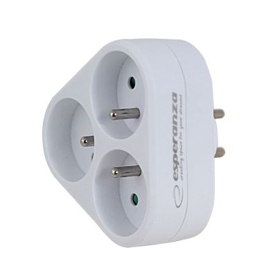 3. ESPERANZA ELK303W 3-OUTLET ELECTRIC SOCKET WHITE
