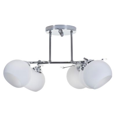 5. Classic chandelier ceiling hanging lamp Activejet IRMA Nickel 5xE27 for the living room