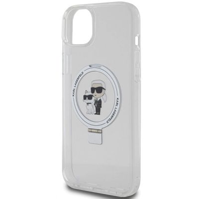 6. Karl Lagerfeld KLHMP15MHMRSKCH iPhone 15 Plus / 14 Plus 6.7" white/white hardcase Ring Stand Karl&Choupette MagSafe