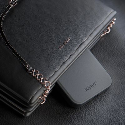 6. 3mk Hardy Apple Silky Leather MagCase for Apple iPhone 16 Plus - Black