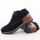 4. Men's suede leather ankle boots navy blue Bugatti 331-8373H-1400