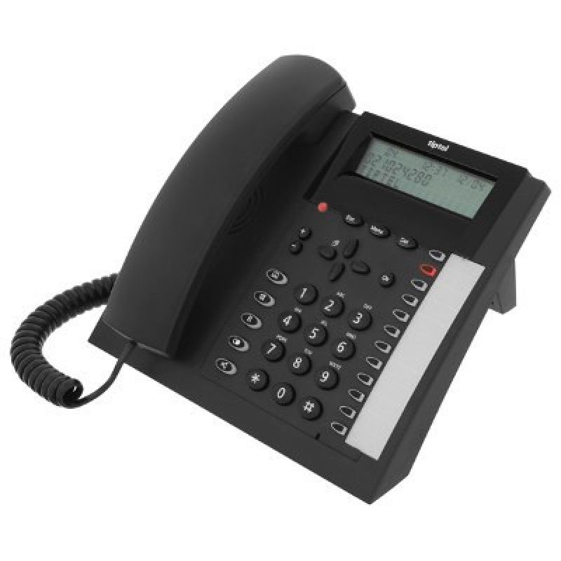 Tiptel 1020 Analog Phone Black