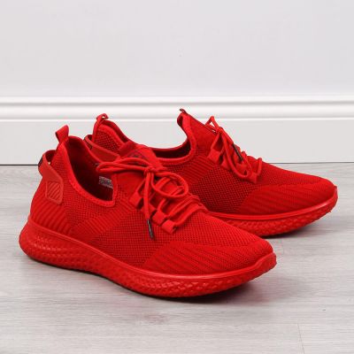 6. NEWS M EVE266B red textile sports shoes 