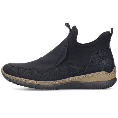 3. Women's black non-insulated ankle boots Rieker N3275-01