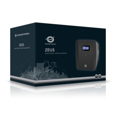 3. UPS power supply CONCEPTRONIC ZEUS USV 1200VA 720W 6xIEC Socket HID,LAN,USB