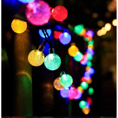 7. SOLAR GARDEN LAMP GARLAND SOLAR CHAIN 4.9M 40LED MULTICOLOR