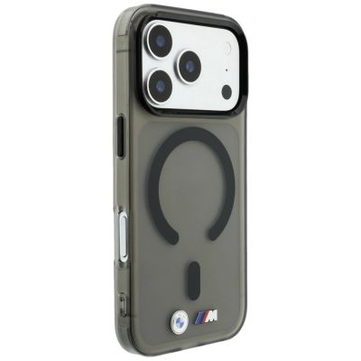 4. BMW M IML Frosted Metal Logo & Trims MagSafe Case for iPhone 18 Pro Max / 17 Pro Max - Black