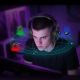 10. QCY V200 Pro Wired Gaming Headphones with 7.1 Sound and Detachable Microphone - Black
