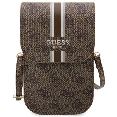 2. Guess 4G Stripe handbag - brown