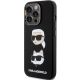 2. Karl Lagerfeld Silicone Karl&Choupette Head case for iPhone 15 Pro Max - black