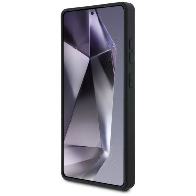 5. Guess Silicone Big 4G Logo Bottom Script case for Samsung Galaxy S25 Ultra - black